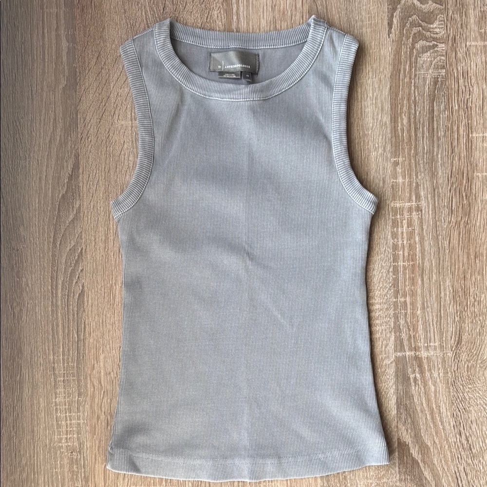 Anthropologie Gray Sleeveless Top